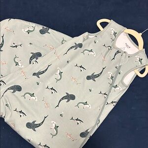 Kyte BABY Shark Print Sleep Sack - Mint Green